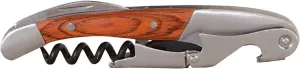 Thirsty Rhino Rapace, Professional Waiter's Corkscrew Wine Bottle Opener With Foil Cutter, Mahogany Wood (Set of 4)