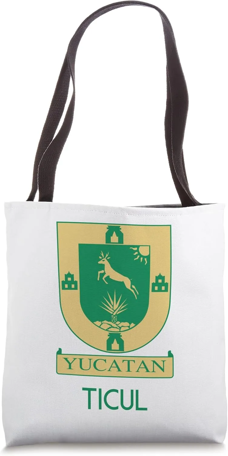 Ticul Yucatan Estado De Mexico Escudo Eagle Aguila Tote Bag