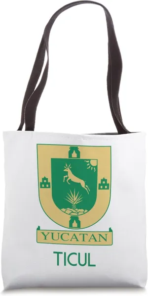 Ticul Yucatan Estado De Mexico Escudo Eagle Aguila Tote Bag