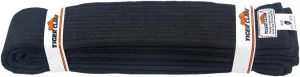 Tiger Claw 100% Cotton Extra Wide Martial Arts Uniform Belt (2 Inch, Black Color)