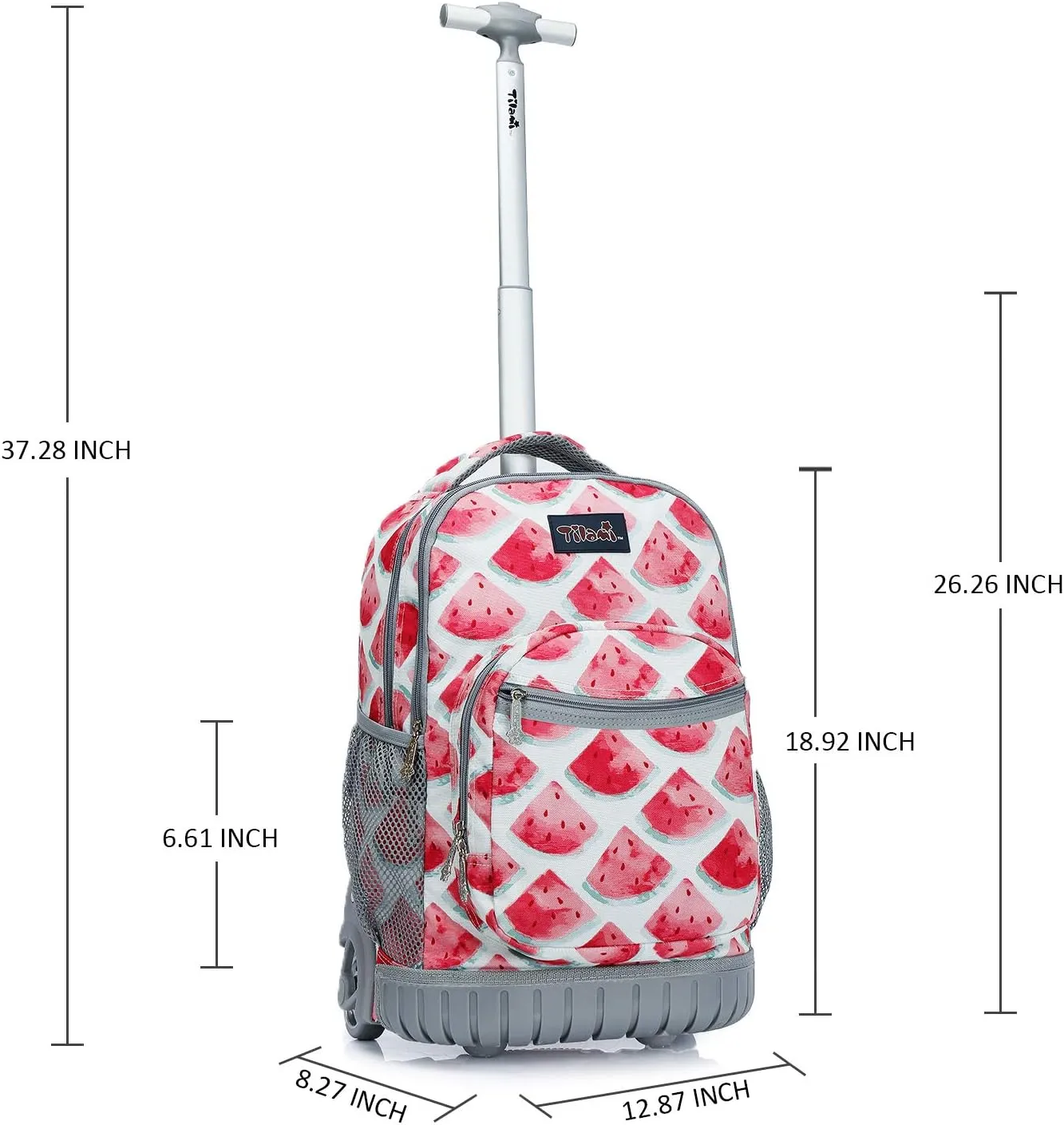 Tilami Rolling Backpack 19 inch Wheeled Boys Girls Travel School Student Trip…