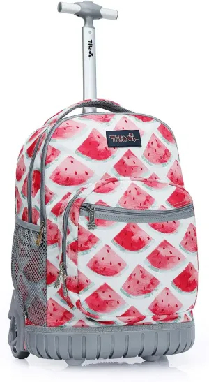 Tilami Rolling Backpack 19 inch Wheeled Boys Girls Travel School Student Trip…