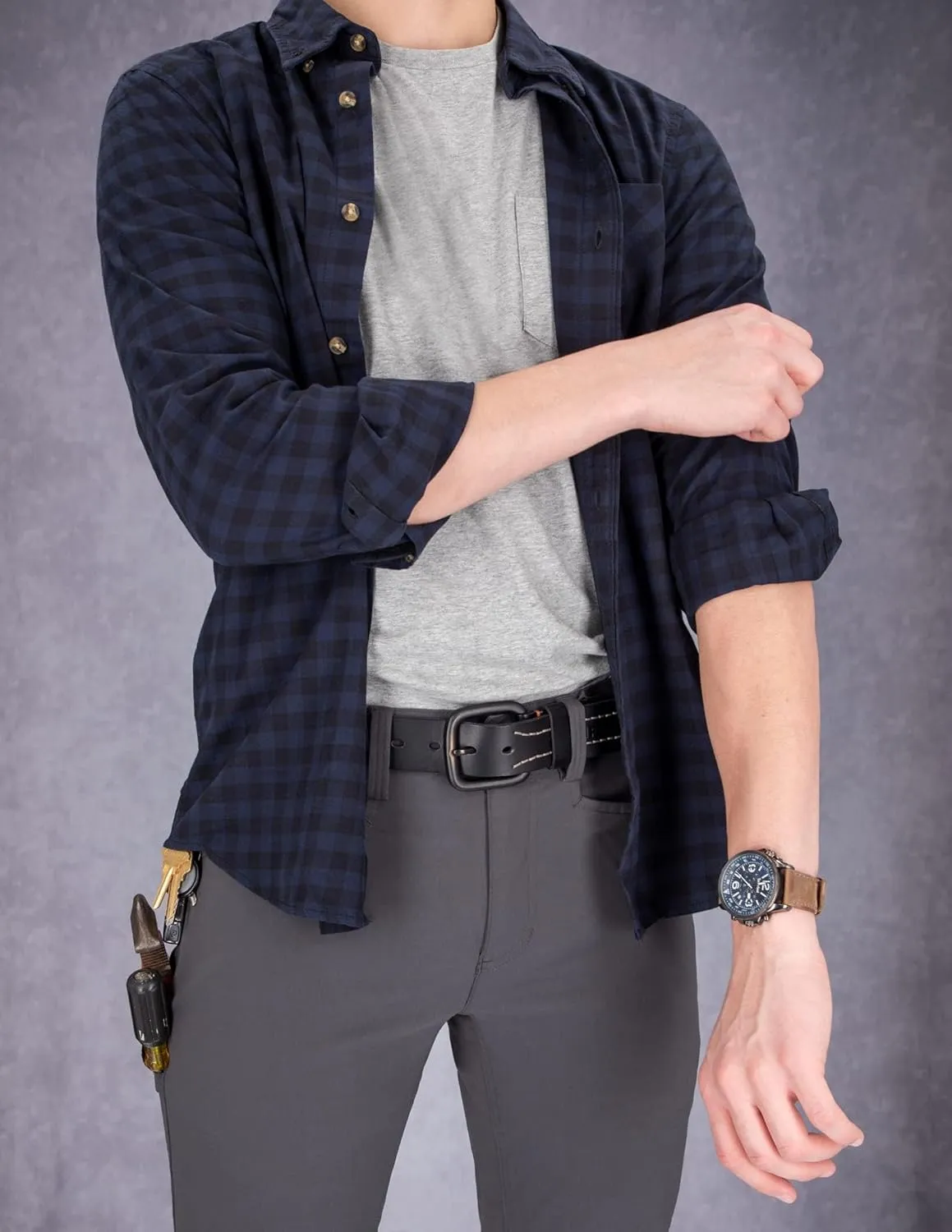 Timberland PRO Men's 40mm Workwear Work Belt Leather Belt