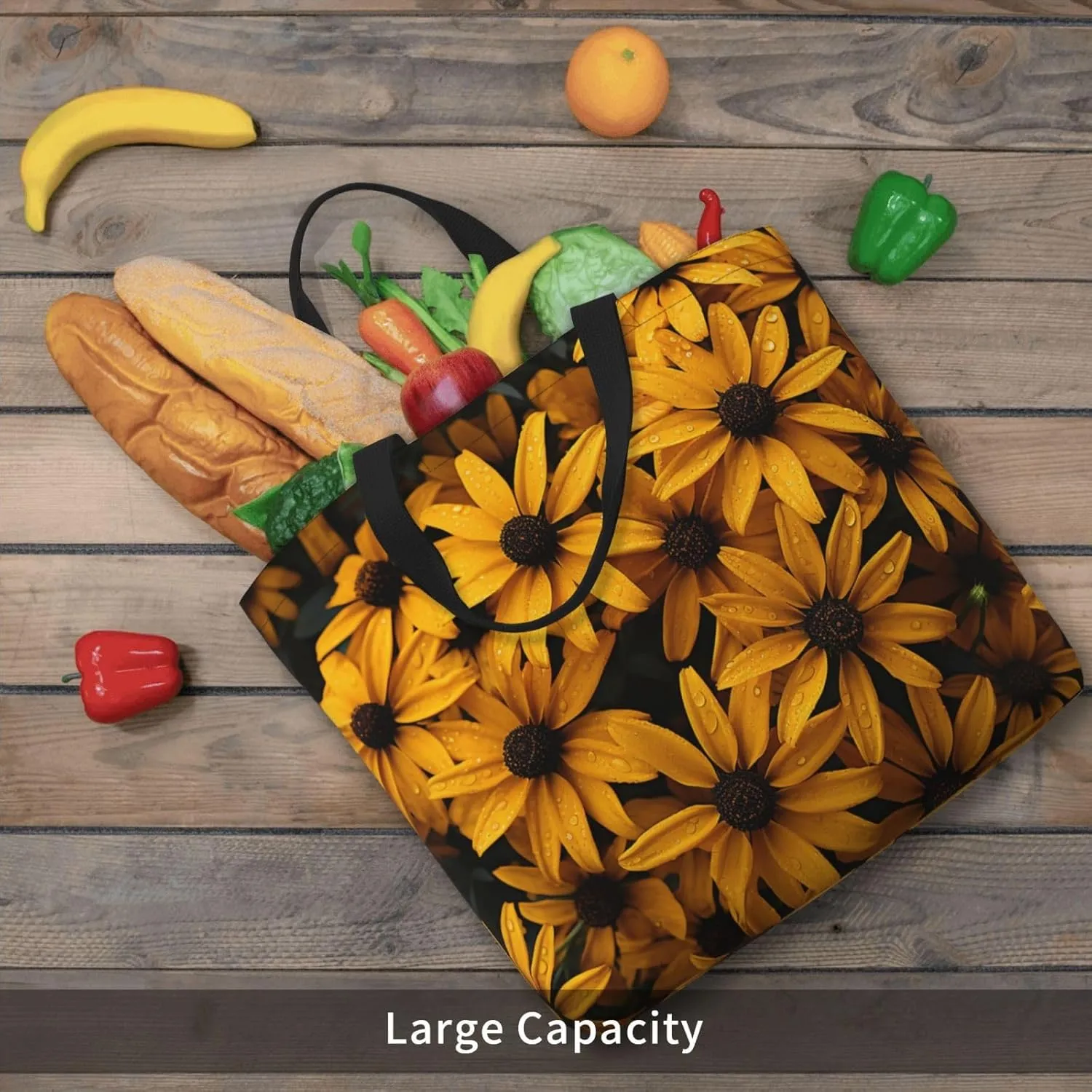 Tote Bag for Women Grocery Bag Reusable Shopping Bag Succulent Plant Handbag Foldable Shoulder Bag