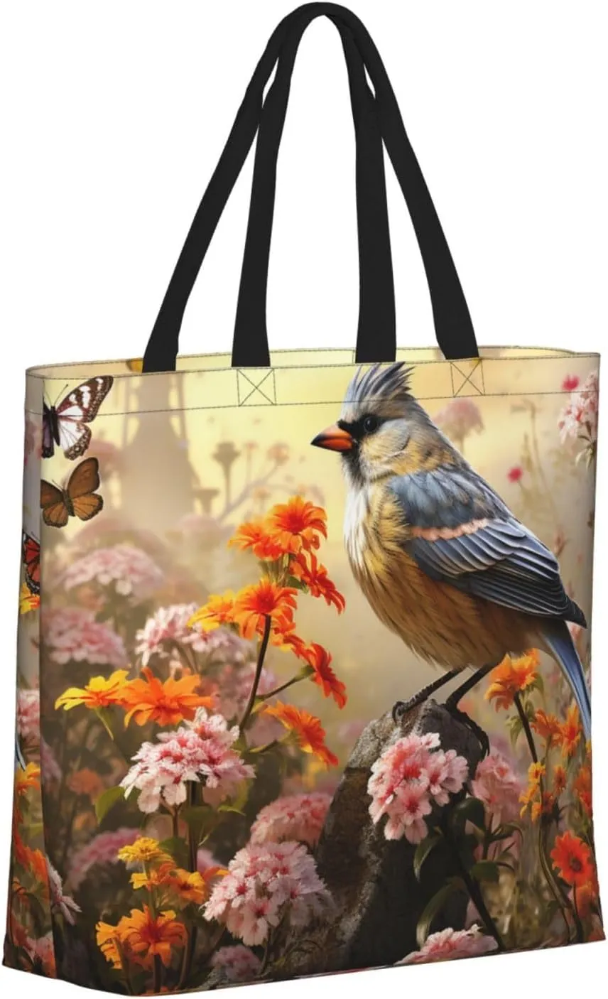 Tote Bag for Women Grocery Bag Reusable Shopping Bag Succulent Plant Handbag Foldable Shoulder Bag