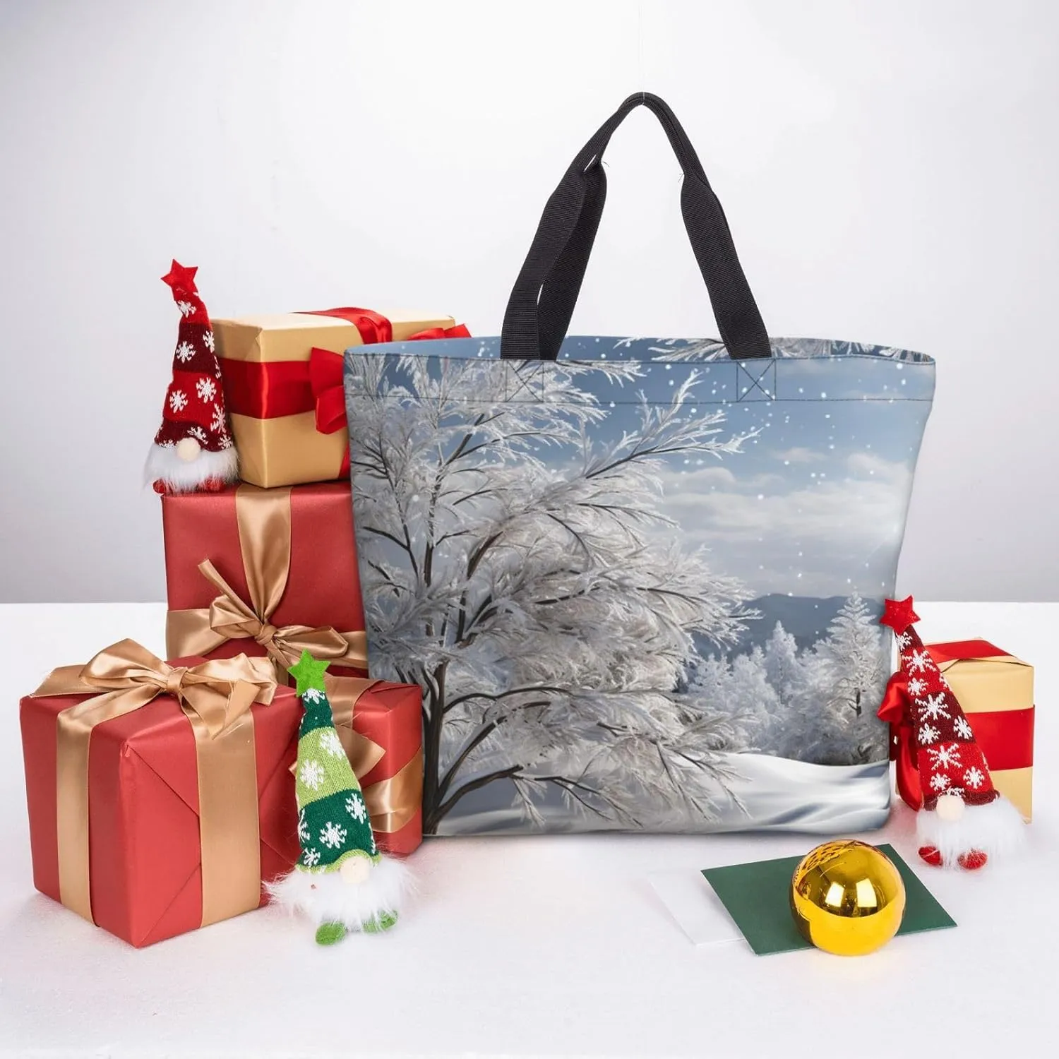 Tote Bag for Women Grocery Bag Reusable Shopping Bag Succulent Plant Handbag Foldable Shoulder Bag