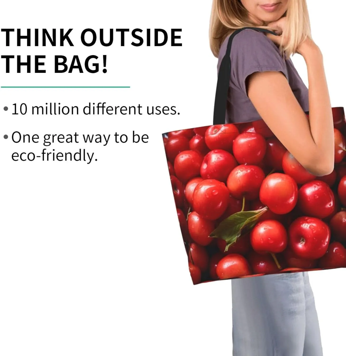 Tote Bag for Women Grocery Bag Reusable Shopping Bag Succulent Plant Handbag Foldable Shoulder Bag