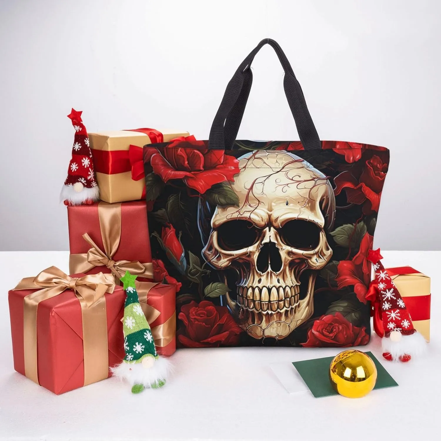 Tote Bag for Women Grocery Bag Reusable Shopping Bag Succulent Plant Handbag Foldable Shoulder Bag