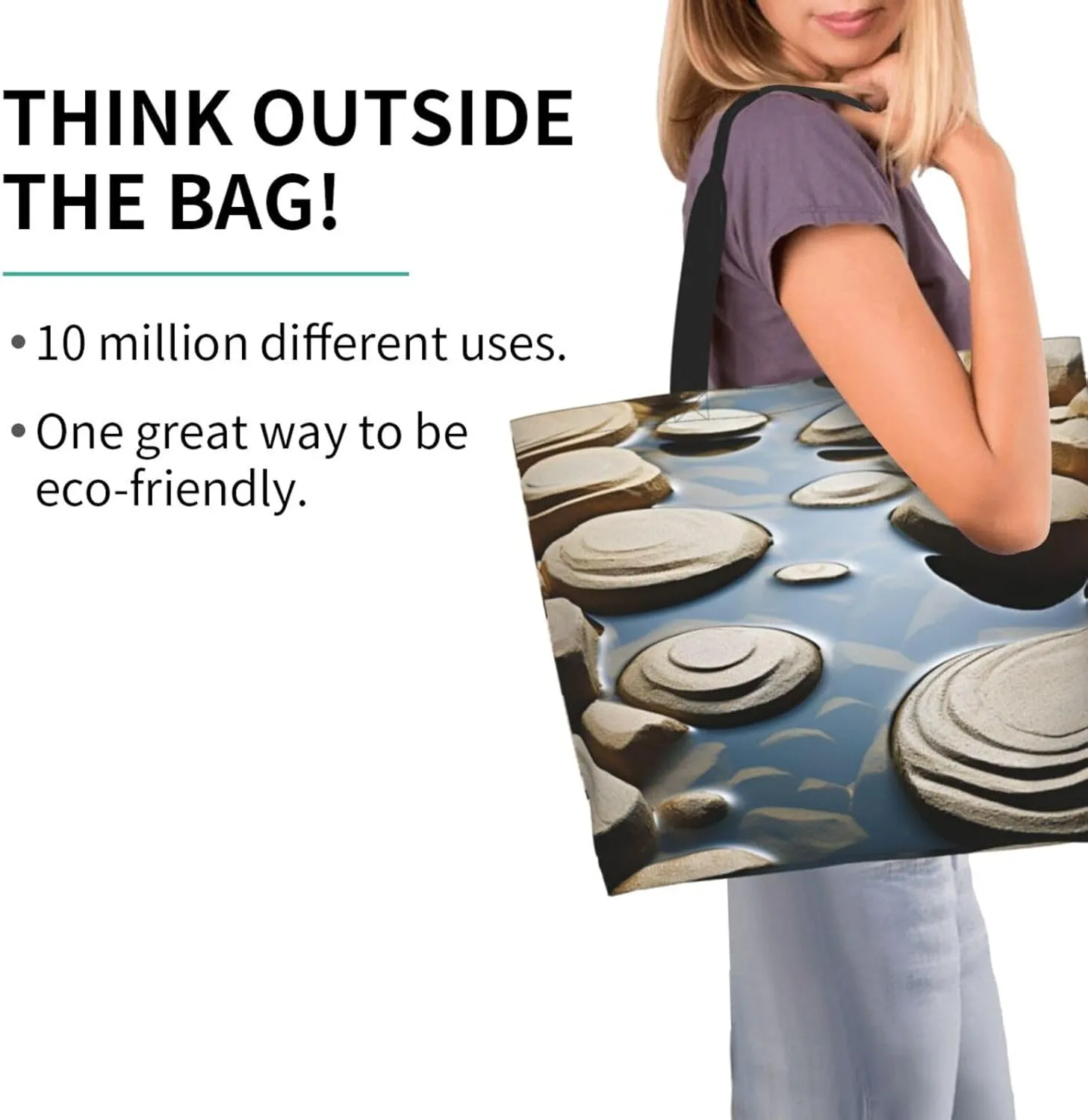 Tote Bag for Women Grocery Bag Reusable Shopping Bag Succulent Plant Handbag Foldable Shoulder Bag