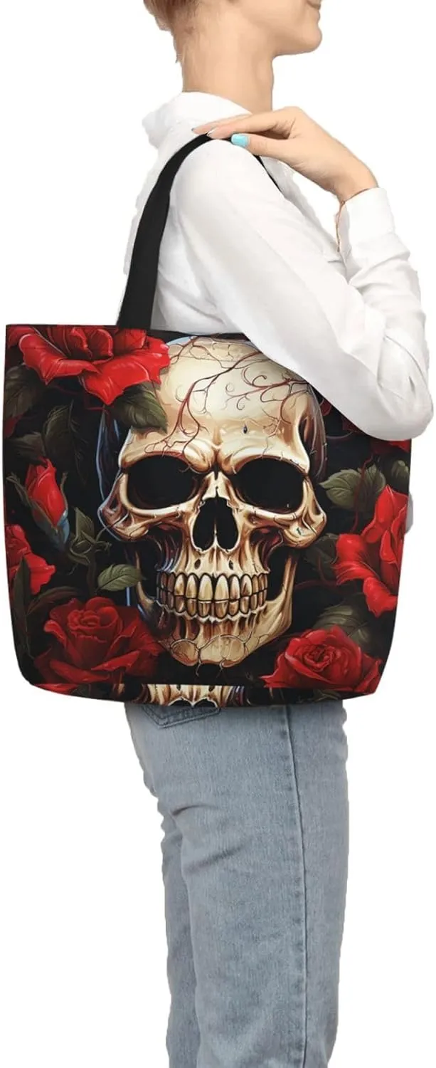 Tote Bag for Women Grocery Bag Reusable Shopping Bag Succulent Plant Handbag Foldable Shoulder Bag