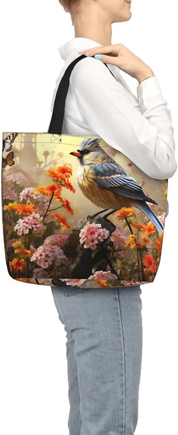 Tote Bag for Women Grocery Bag Reusable Shopping Bag Succulent Plant Handbag Foldable Shoulder Bag