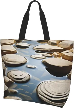 Tote Bag for Women Grocery Bag Reusable Shopping Bag Succulent Plant Handbag Foldable Shoulder Bag