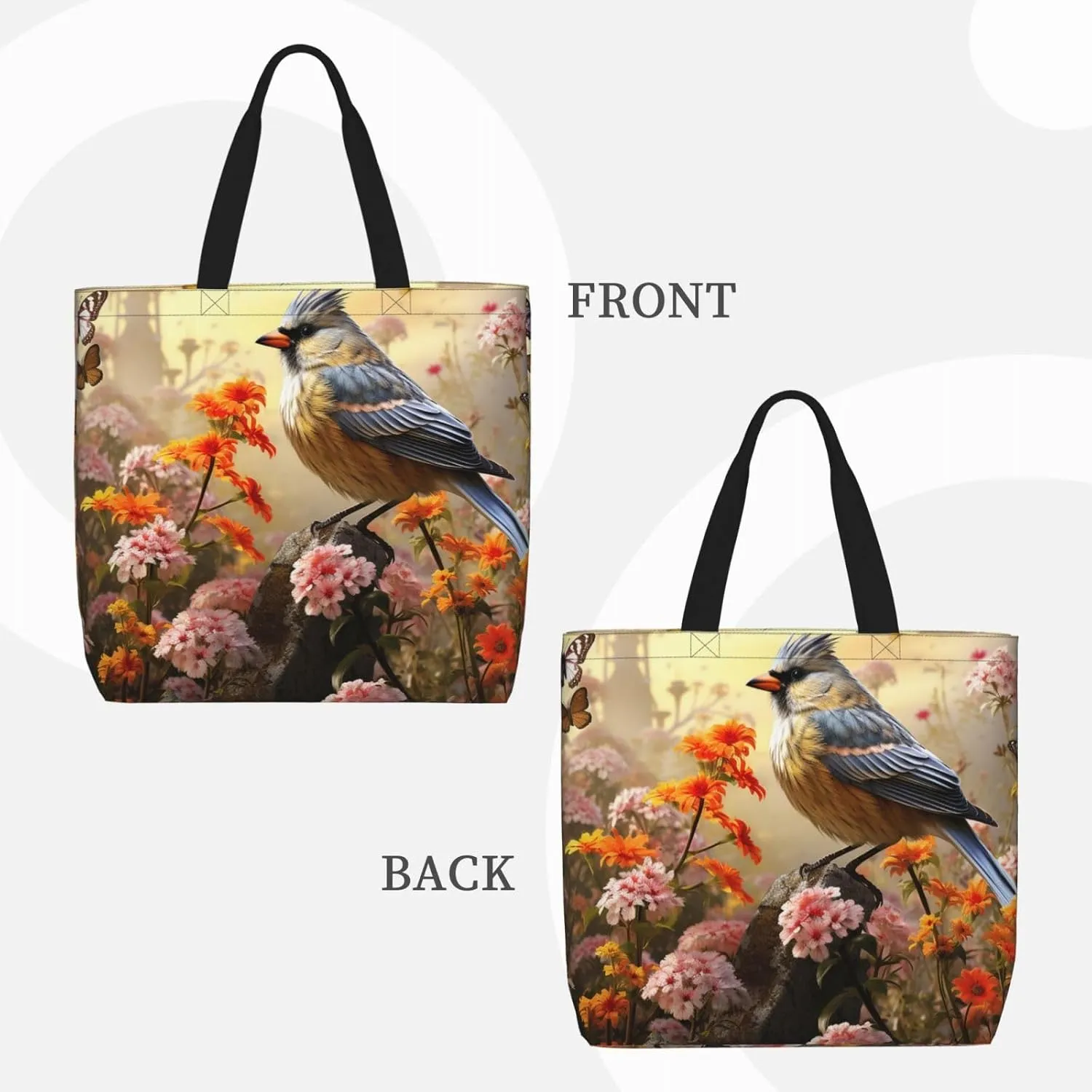 Tote Bag for Women Grocery Bag Reusable Shopping Bag Succulent Plant Handbag Foldable Shoulder Bag