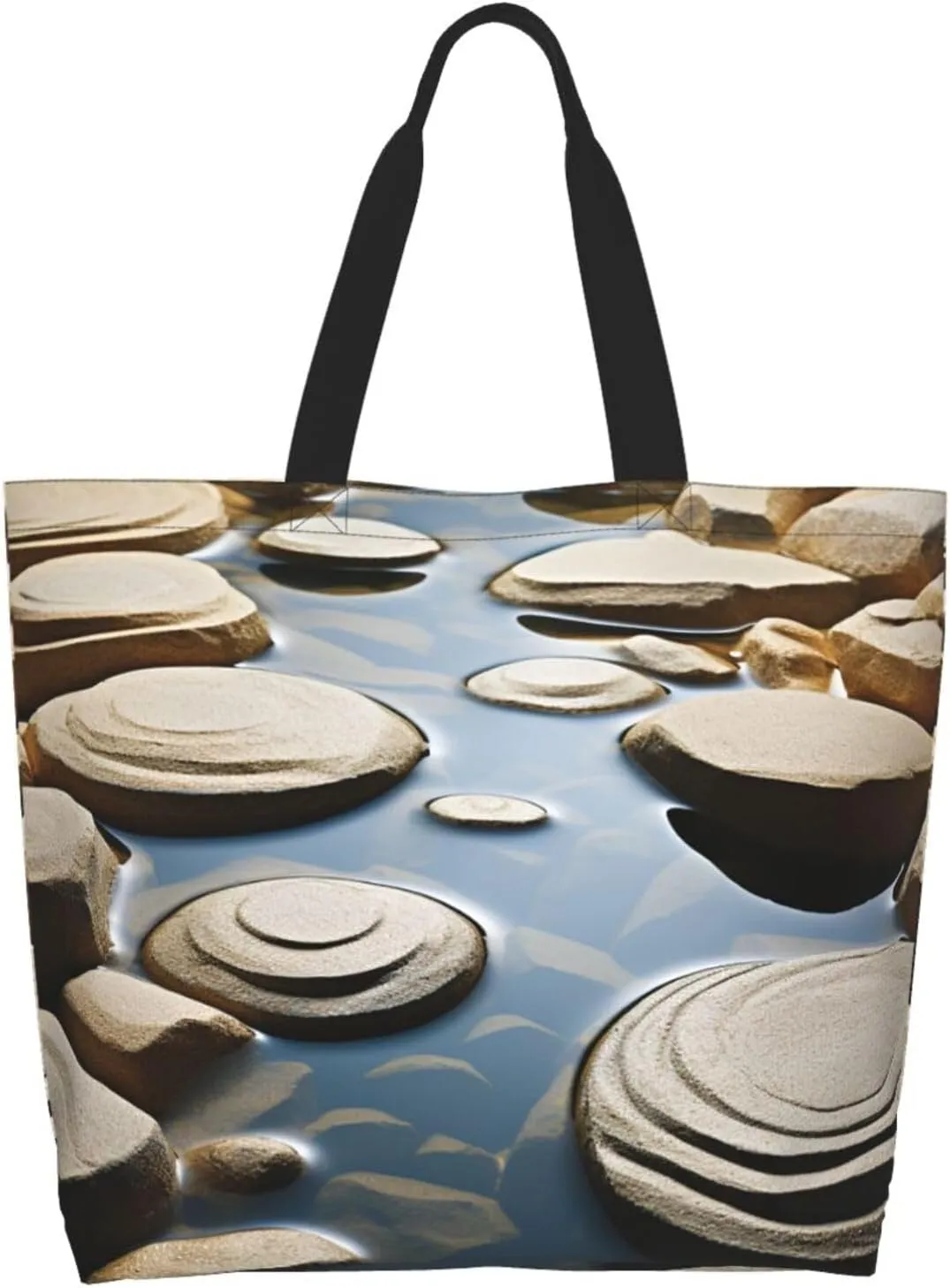 Tote Bag for Women Grocery Bag Reusable Shopping Bag Succulent Plant Handbag Foldable Shoulder Bag