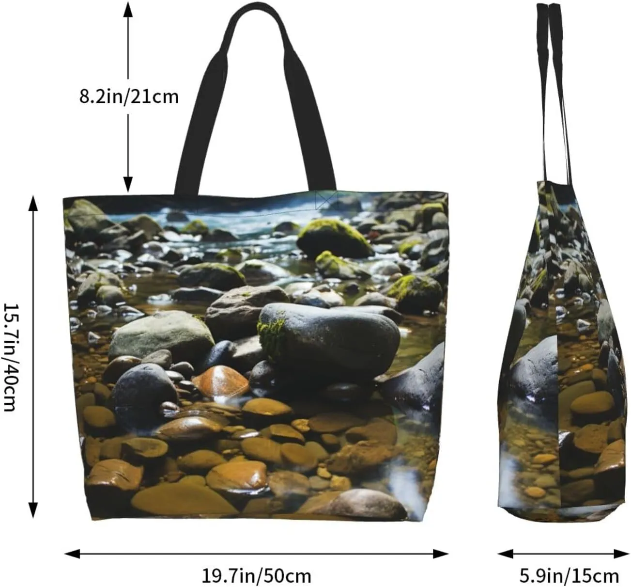 Tote Bag for Women Grocery Bag Reusable Shopping Bag Succulent Plant Handbag Foldable Shoulder Bag