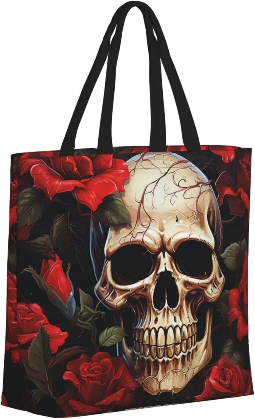 Tote Bag for Women Grocery Bag Reusable Shopping Bag Succulent Plant Handbag Foldable Shoulder Bag