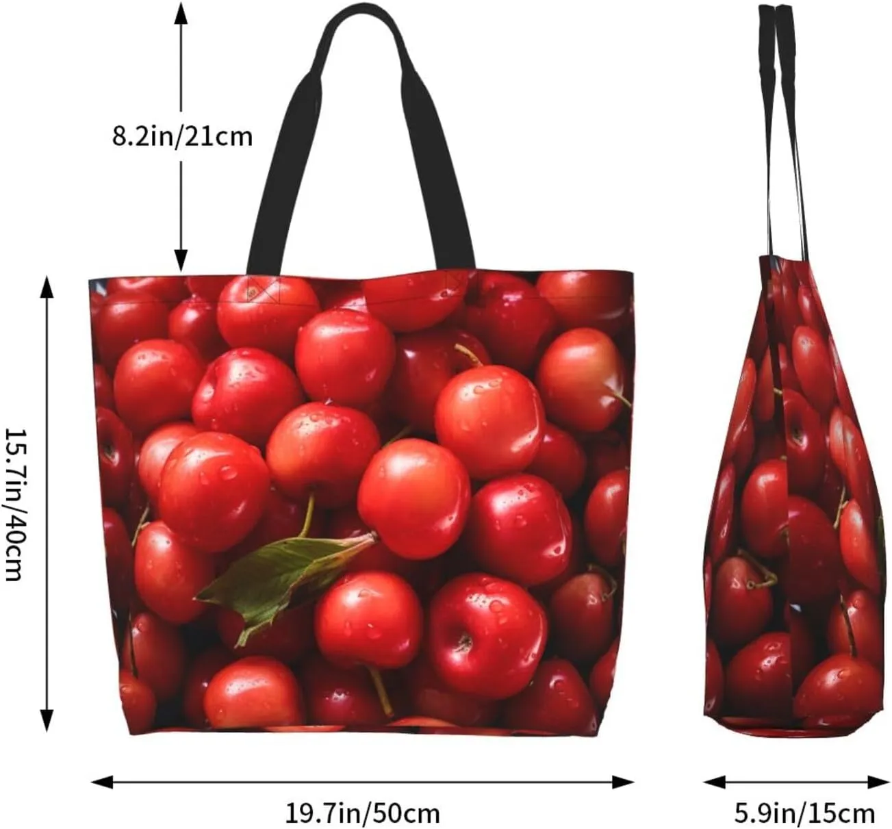 Tote Bag for Women Grocery Bag Reusable Shopping Bag Succulent Plant Handbag Foldable Shoulder Bag
