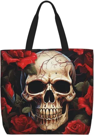 Tote Bag for Women Grocery Bag Reusable Shopping Bag Succulent Plant Handbag Foldable Shoulder Bag