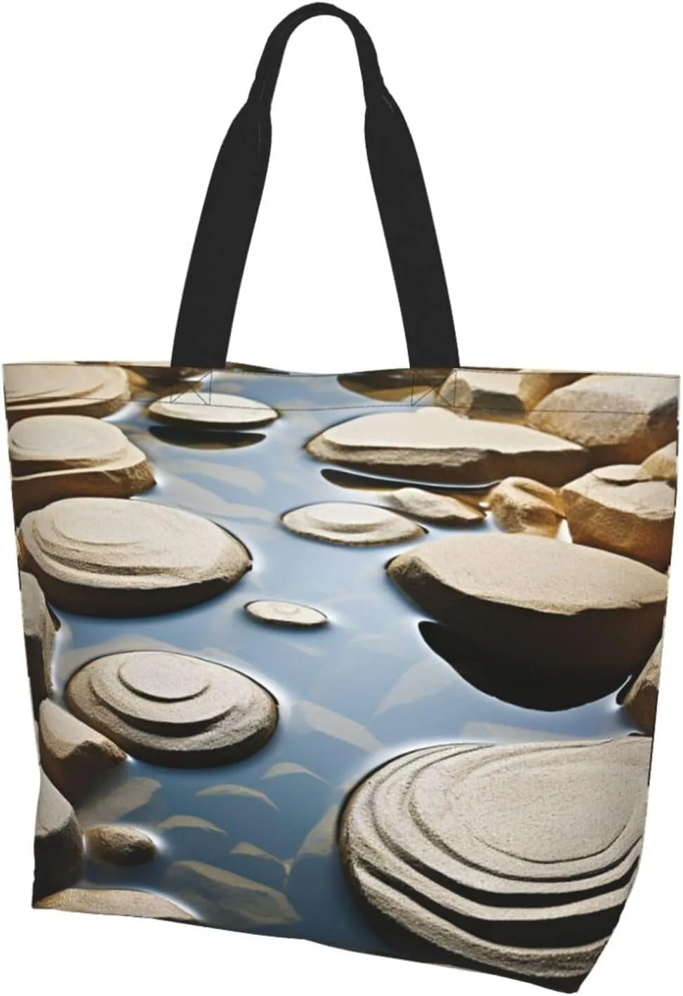 Tote Bag for Women Grocery Bag Reusable Shopping Bag Succulent Plant Handbag Foldable Shoulder Bag