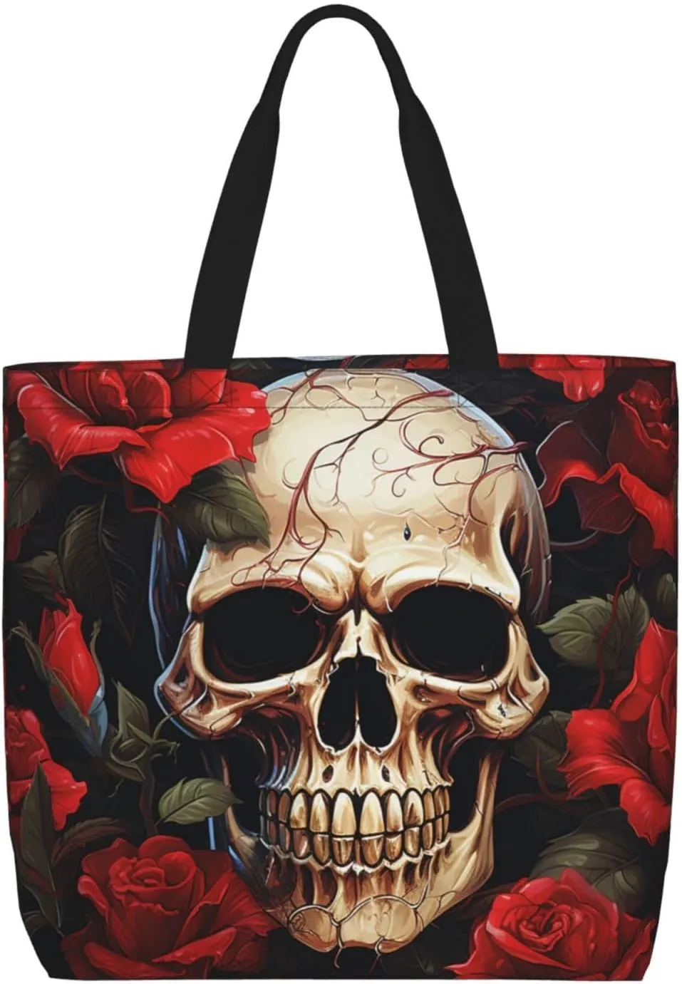 Tote Bag for Women Grocery Bag Reusable Shopping Bag Succulent Plant Handbag Foldable Shoulder Bag