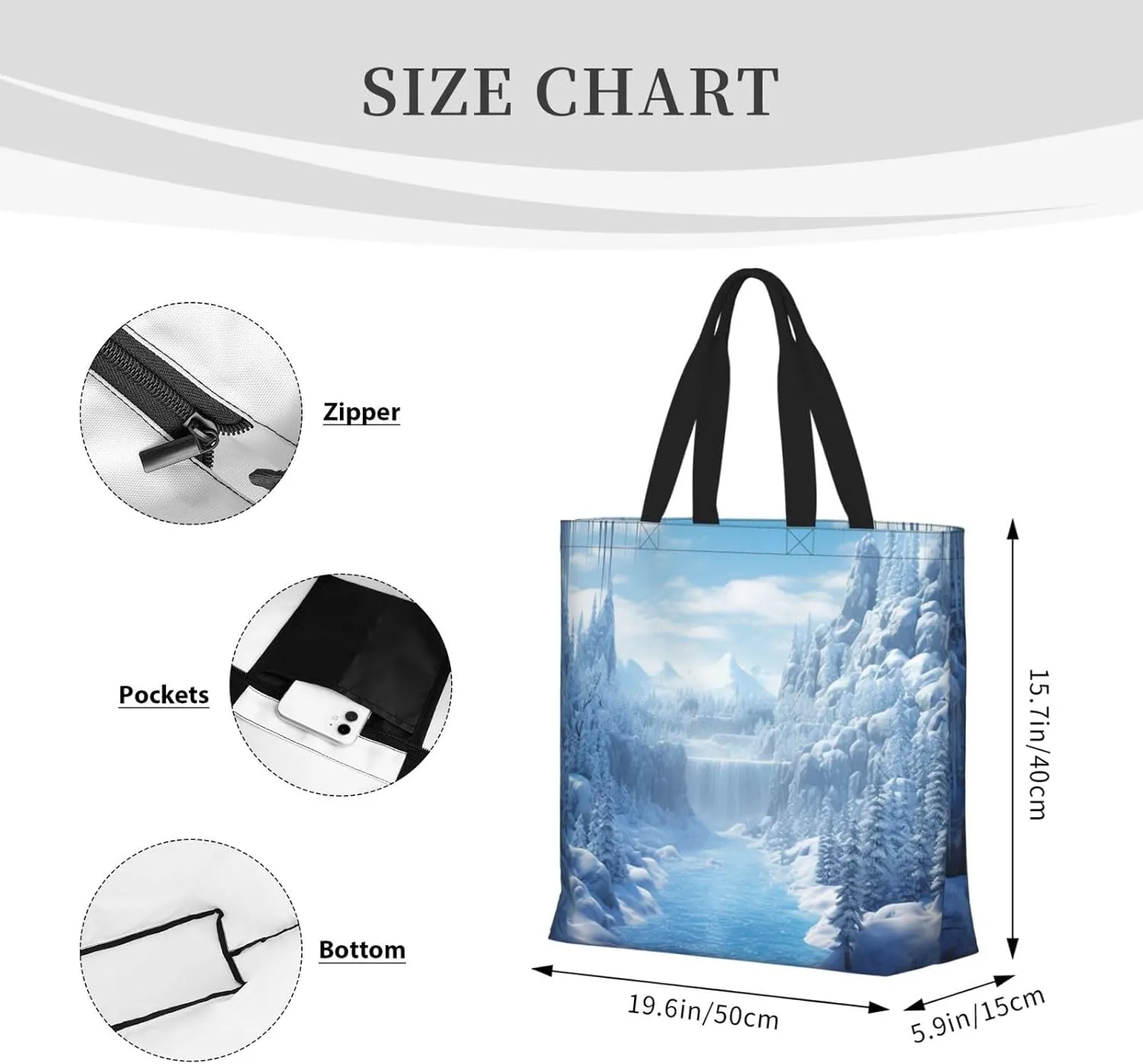Tote Bag for Women Grocery Bag Reusable Shopping Bag Succulent Plant Handbag Foldable Shoulder Bag