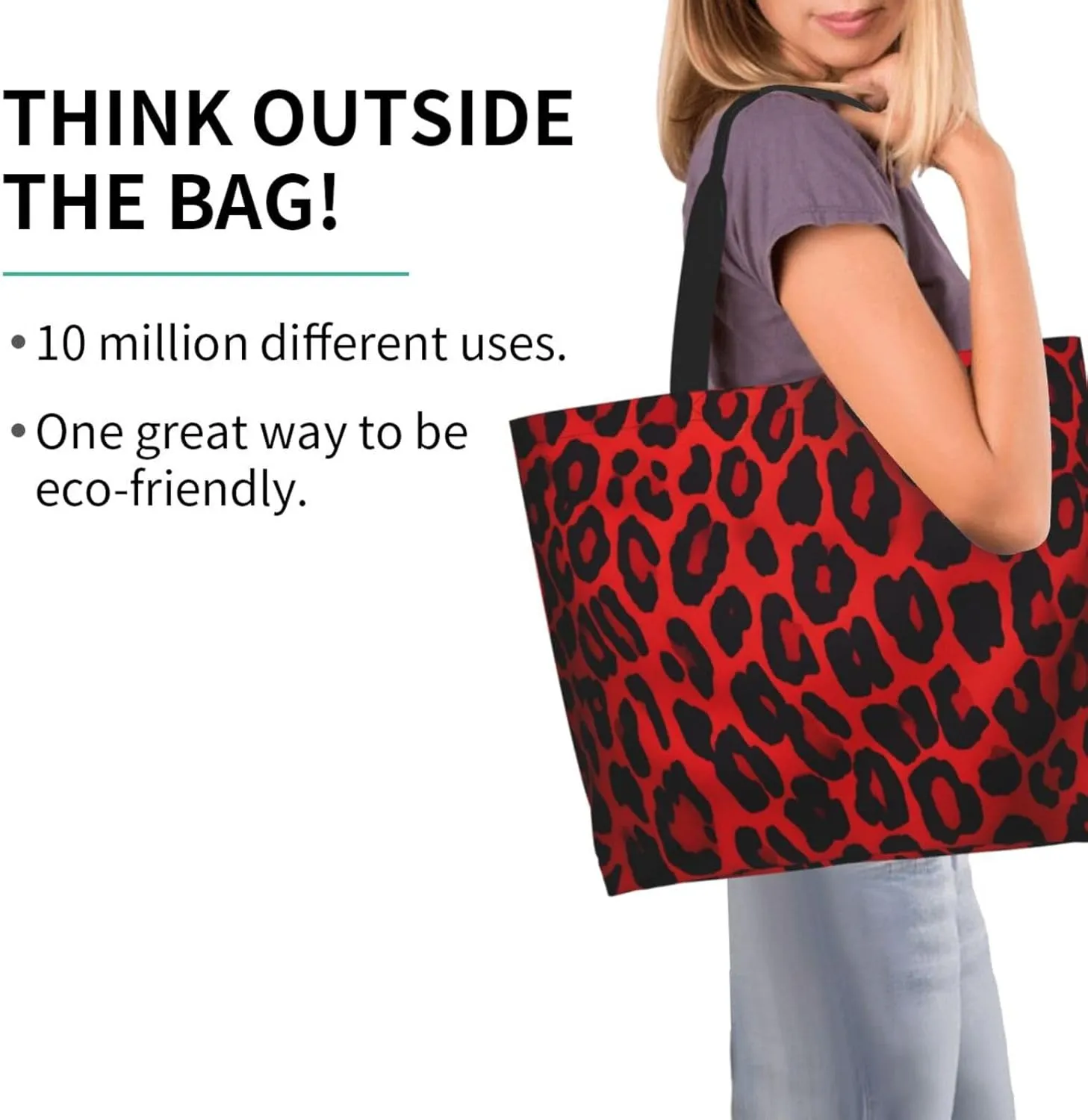 Tote Bag for Women Grocery Bag Reusable Shopping Bag Succulent Plant Handbag Foldable Shoulder Bag