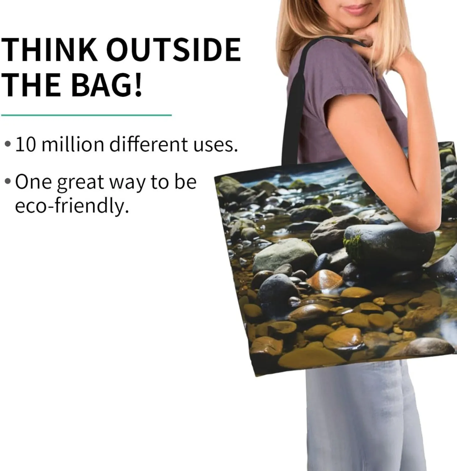 Tote Bag for Women Grocery Bag Reusable Shopping Bag Succulent Plant Handbag Foldable Shoulder Bag
