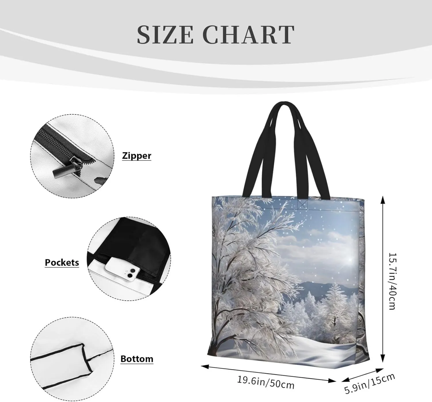 Tote Bag for Women Grocery Bag Reusable Shopping Bag Succulent Plant Handbag Foldable Shoulder Bag