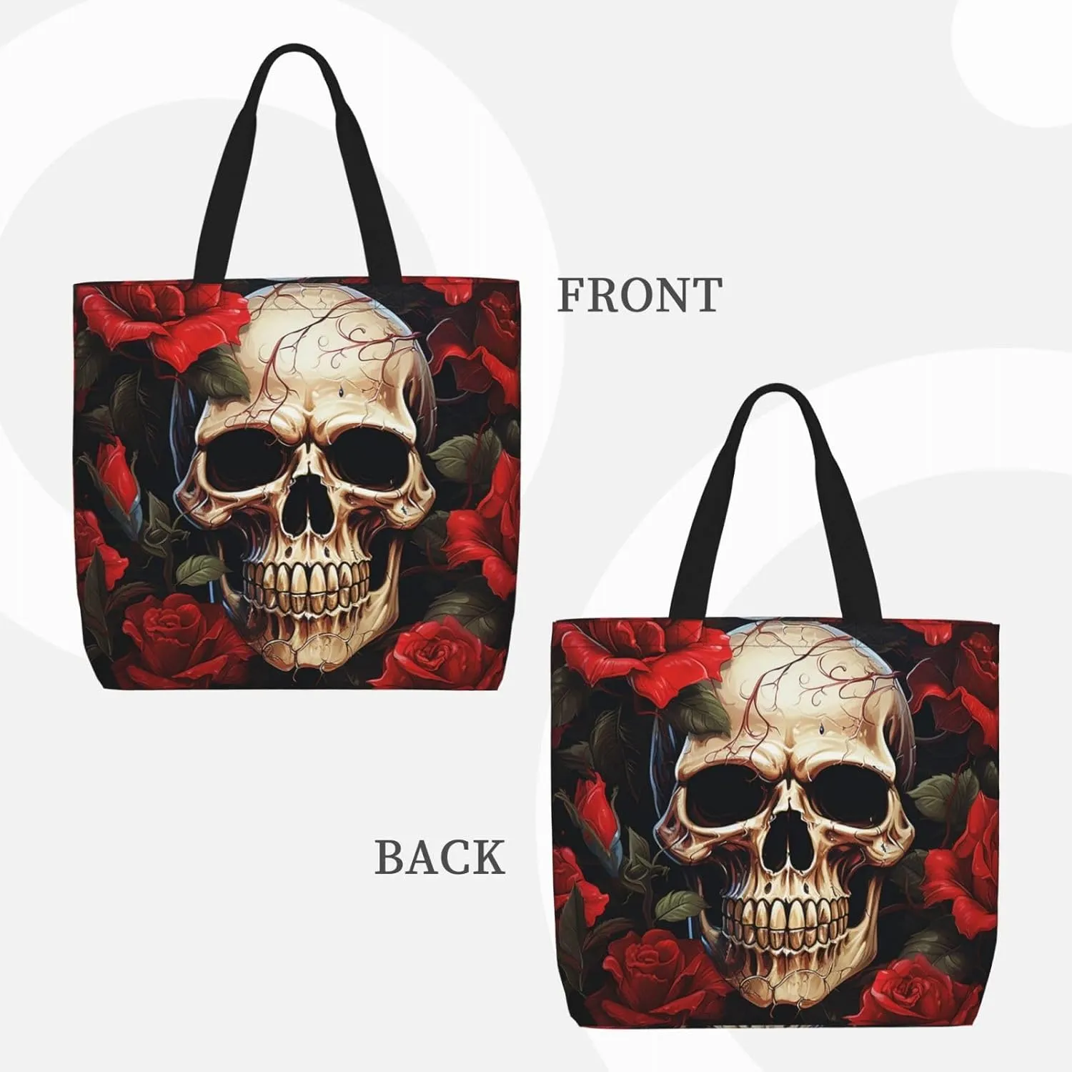 Tote Bag for Women Grocery Bag Reusable Shopping Bag Succulent Plant Handbag Foldable Shoulder Bag