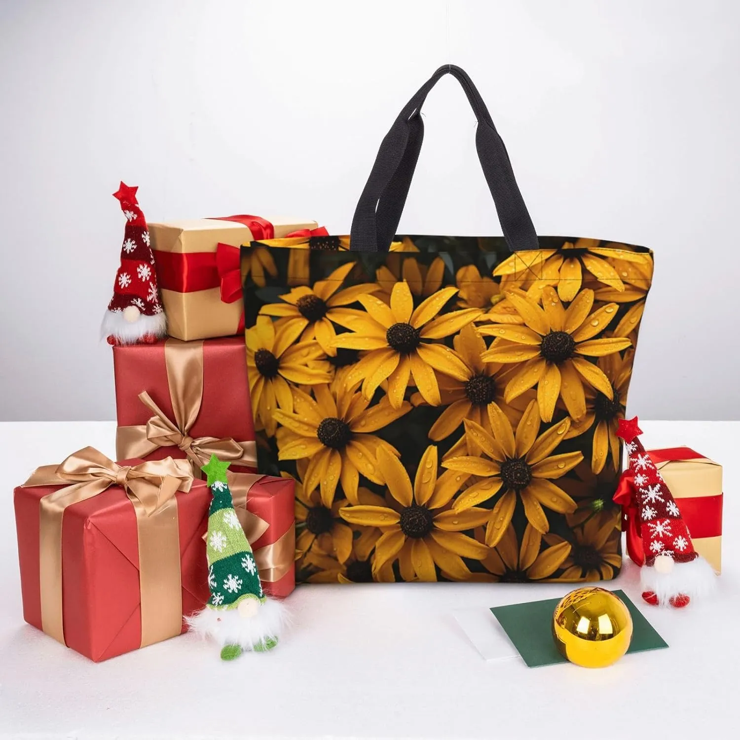 Tote Bag for Women Grocery Bag Reusable Shopping Bag Succulent Plant Handbag Foldable Shoulder Bag