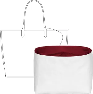 Tote Bag Organizer Insert for GOYARD Anjou Mini Bag, Custom Fit Inside Premium Bordeaux Red Lightweight WaterResistant Purse Insert with Cup Holder Accessories