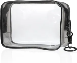 Toyvian Clear Figure Display Bag Carrying Doll Bags Cases for Collectibles with Keychain, Collection Display Box Clear Pouches with Zipper, PVC 12x6x17cm, 25.50X12.00X6.20CM