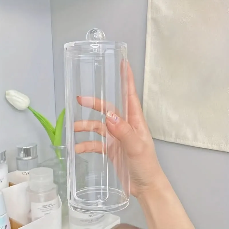Transparent Acrylic Hairband and Makeup Organizer Box