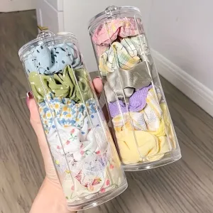 Transparent Acrylic Hairband and Makeup Organizer Box