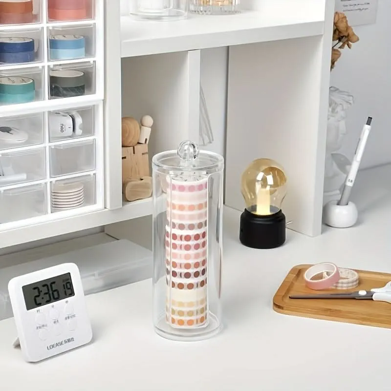Transparent Acrylic Hairband and Makeup Organizer Box