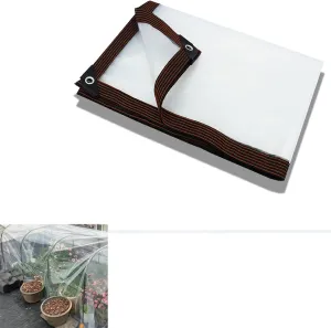 Transparent Heavy Duty Water Resistant Tarp Cover,Dustproof Rainproof Windproof,Clear Waterproof Tarps,for Patio,Porch and Outdoor(7x10 ft(2x3m))