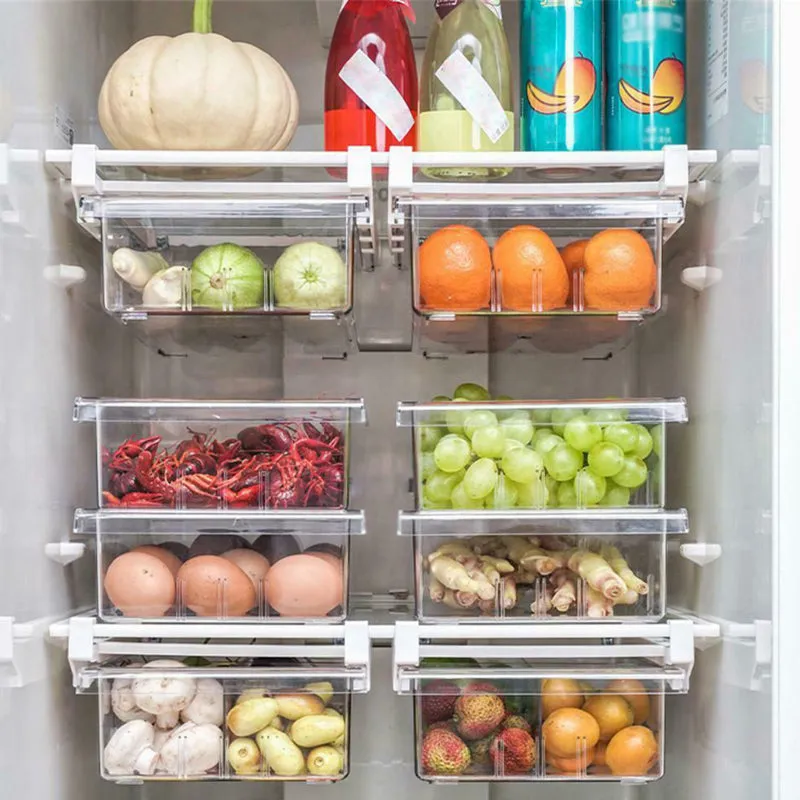 Transparent Refrigerator Organizer Bin Storage Box