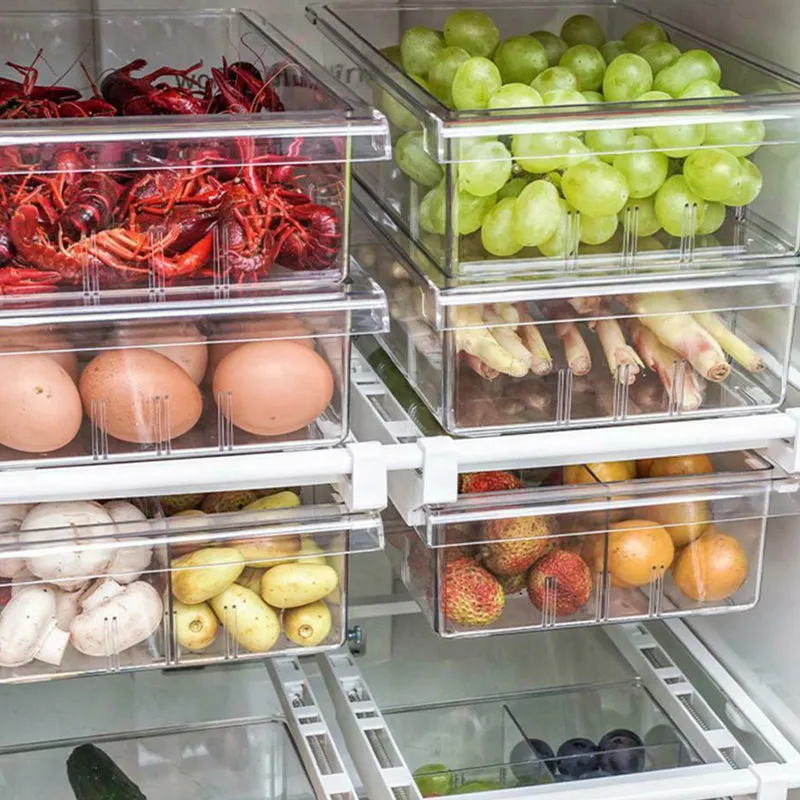 Transparent Refrigerator Organizer Bin Storage Box