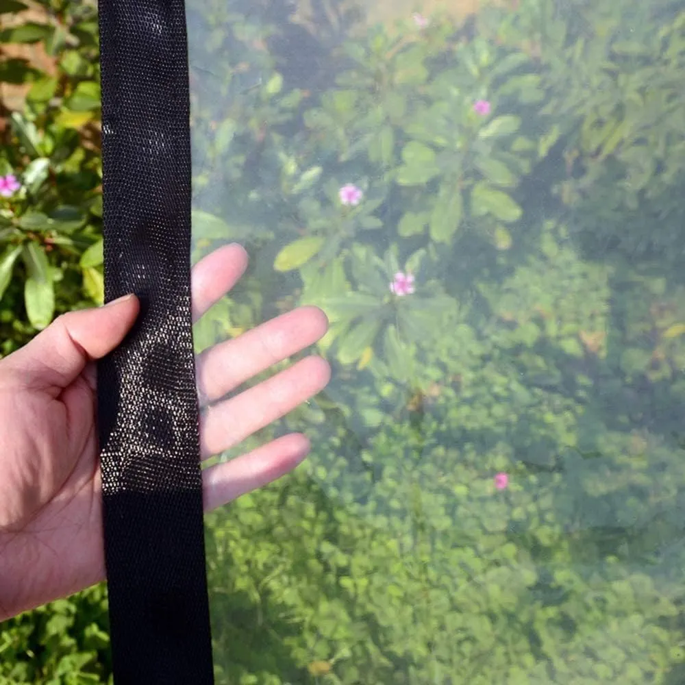 Transparent Waterproof Plastic Tarpaulin, 7 * 10ft 7 * 13ft 7 * 16ft Clear-Waterproof-Tarps-Outdoor，Windproof Clear Plastic Tarps,for Garden Winter(7x7 ft(2x2m))