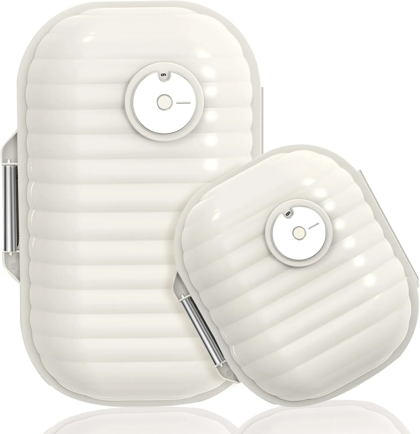 Travel Pill Organizer, 2 Pack Portable Pill Box 7 Day Small Pill Case Moisture Proof Daily Medicine Vitamin Container for Vitamins, Supplements Medication Tracker Travel Essentials (Small  Large)