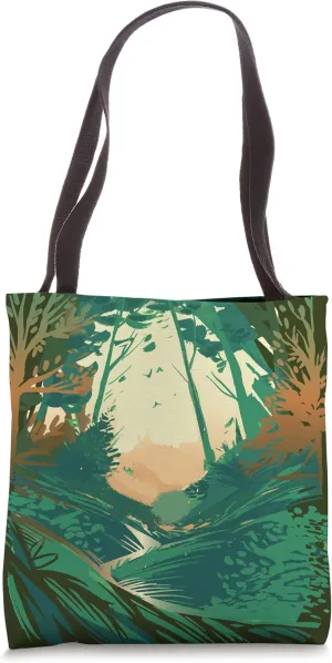 Tropical Nature Forest Plants Exotic Rainforest Jungle Tote Bag