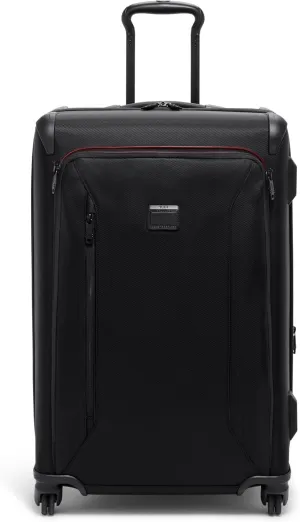 TUMI - Aerotour 4 Wheel Expandable Luggage - Men's and Women's Business and Leisure Travel Suitcase - 26" Short Trip Expandable Packing Case, Black