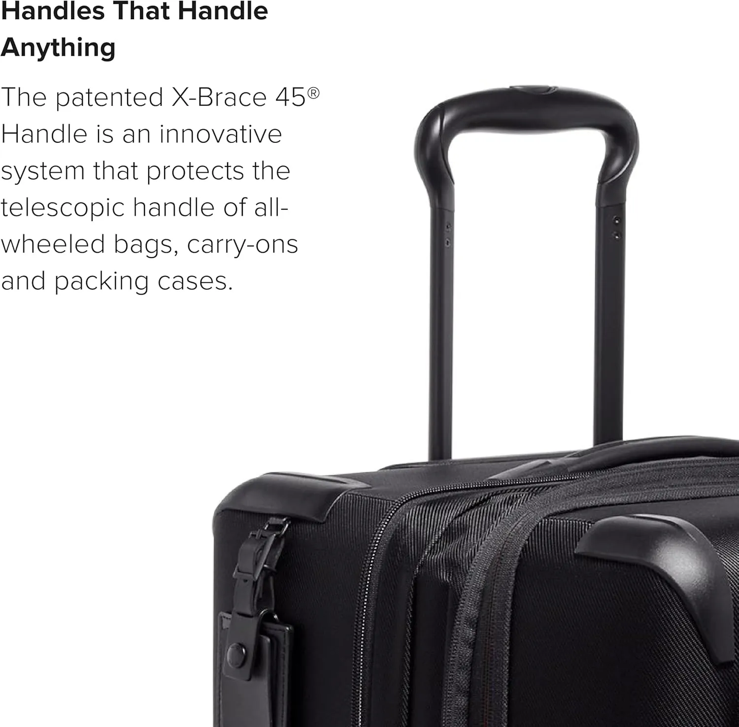 TUMI - Aerotour 4 Wheel Expandable Luggage - Men's and Women's Business and Leisure Travel Suitcase - 26" Short Trip Expandable Packing Case, Black