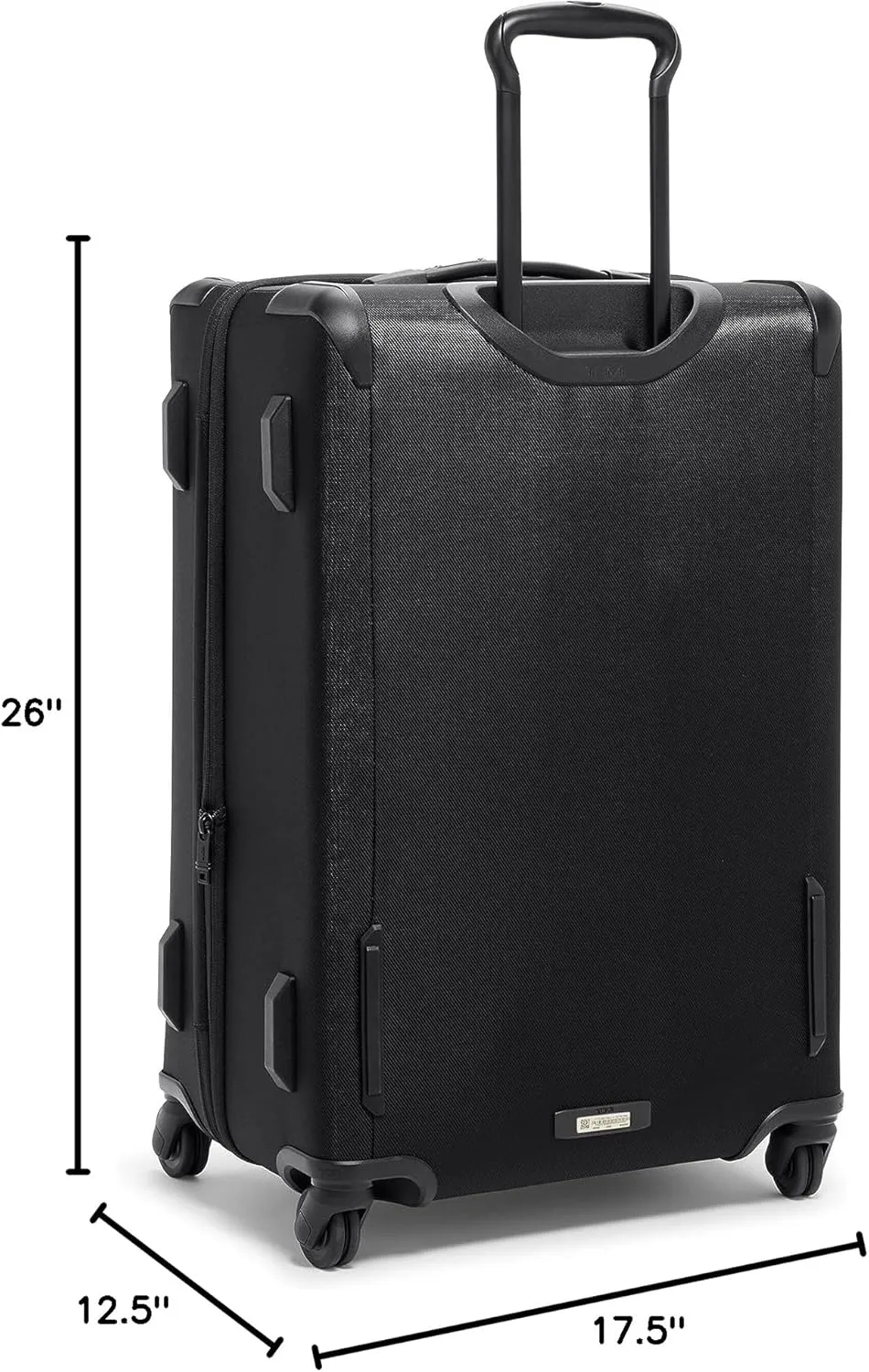 TUMI - Aerotour 4 Wheel Expandable Luggage - Men's and Women's Business and Leisure Travel Suitcase - 26" Short Trip Expandable Packing Case, Black