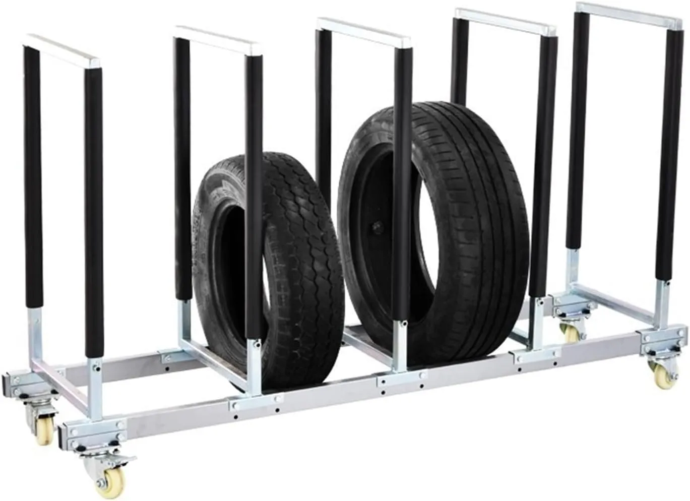 Tyre Rack Commercial Grade Tire Rack Rim Stand, Wheeled Heavy-Duty Tyre Holder for Auto Repair Shops Garage Shedor(