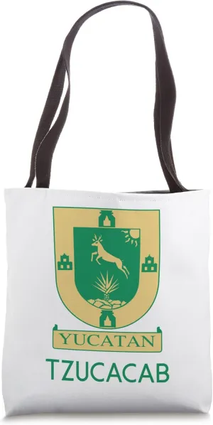 Tzucacab Yucatan Estado De Mexico Escudo Eagle Aguila Tote Bag
