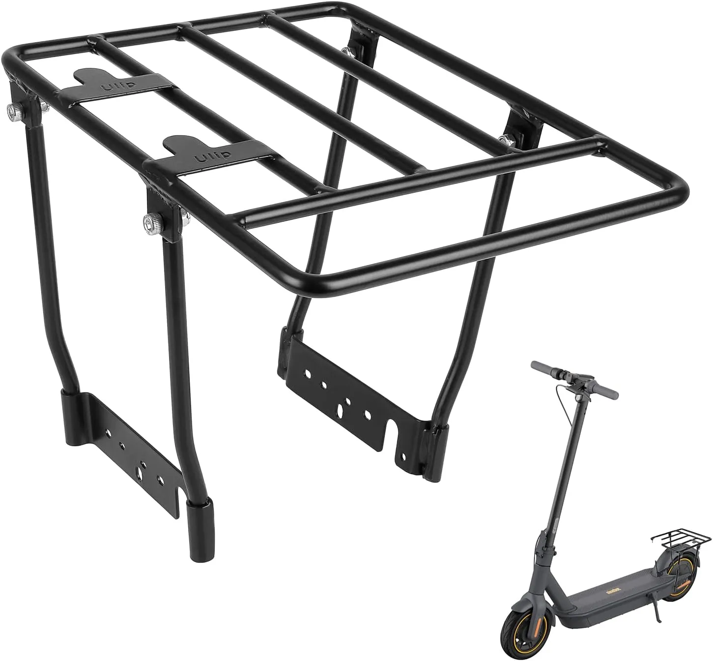 ulip Electric Scooter Rear Rack Scooter Rear Wheel Thicken Steel Cargo Shelf Storage Rack Scooter Accessories for Segway Ninebot Max G30 G30D G30E G30LP