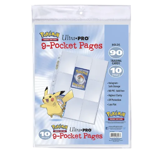 Ultra Pro - Pages de Classeur 9 Cases (10) - Pokemon