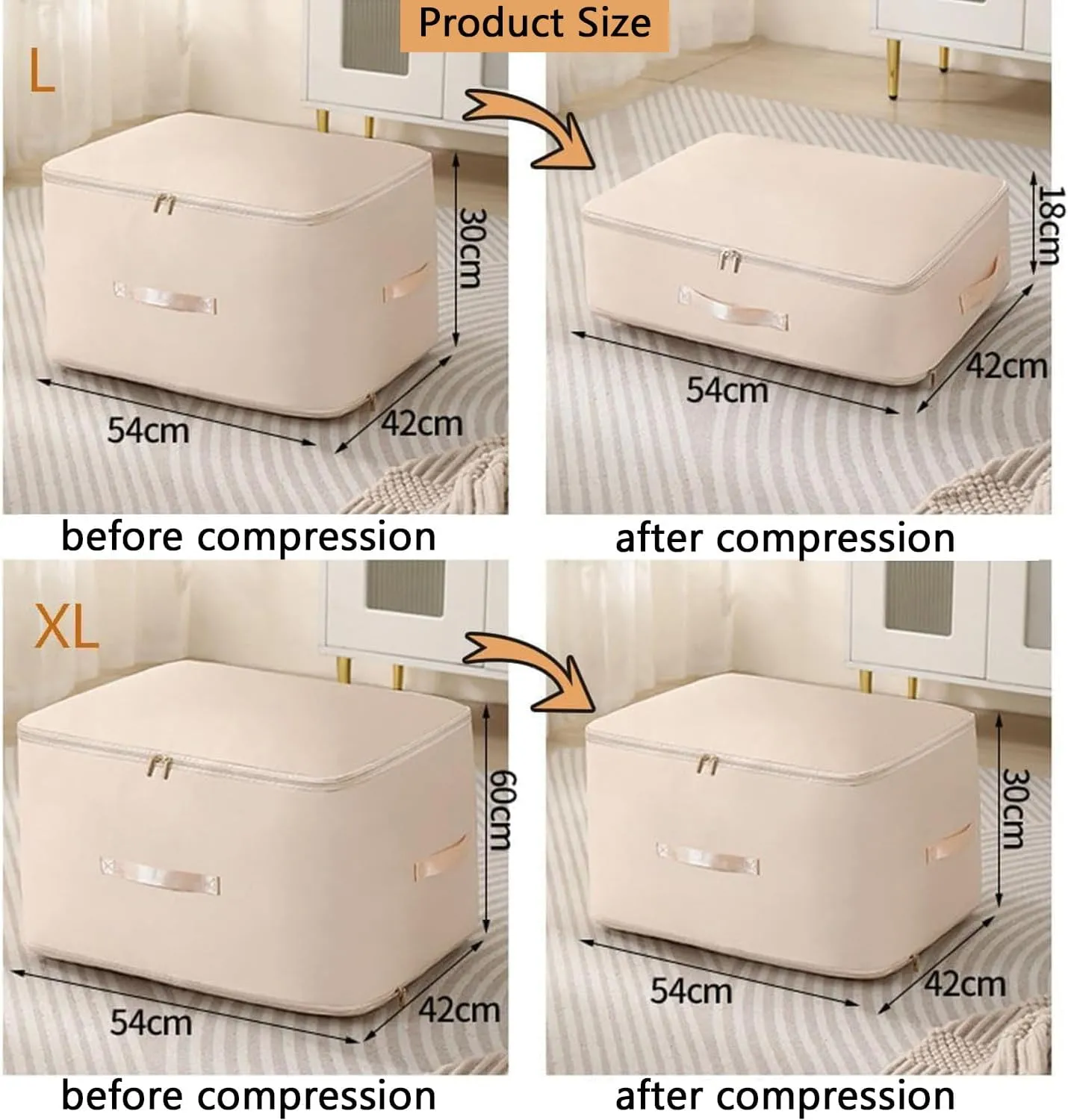 Ultra Space Saving Self Compression Organizer,Storage Bags,Heavy Duty Moving Bags,Storage Tote for Space Saving, Self Compression Moving Organizer Bags for Comforters,Clothes, Blankets(Pink, XL)