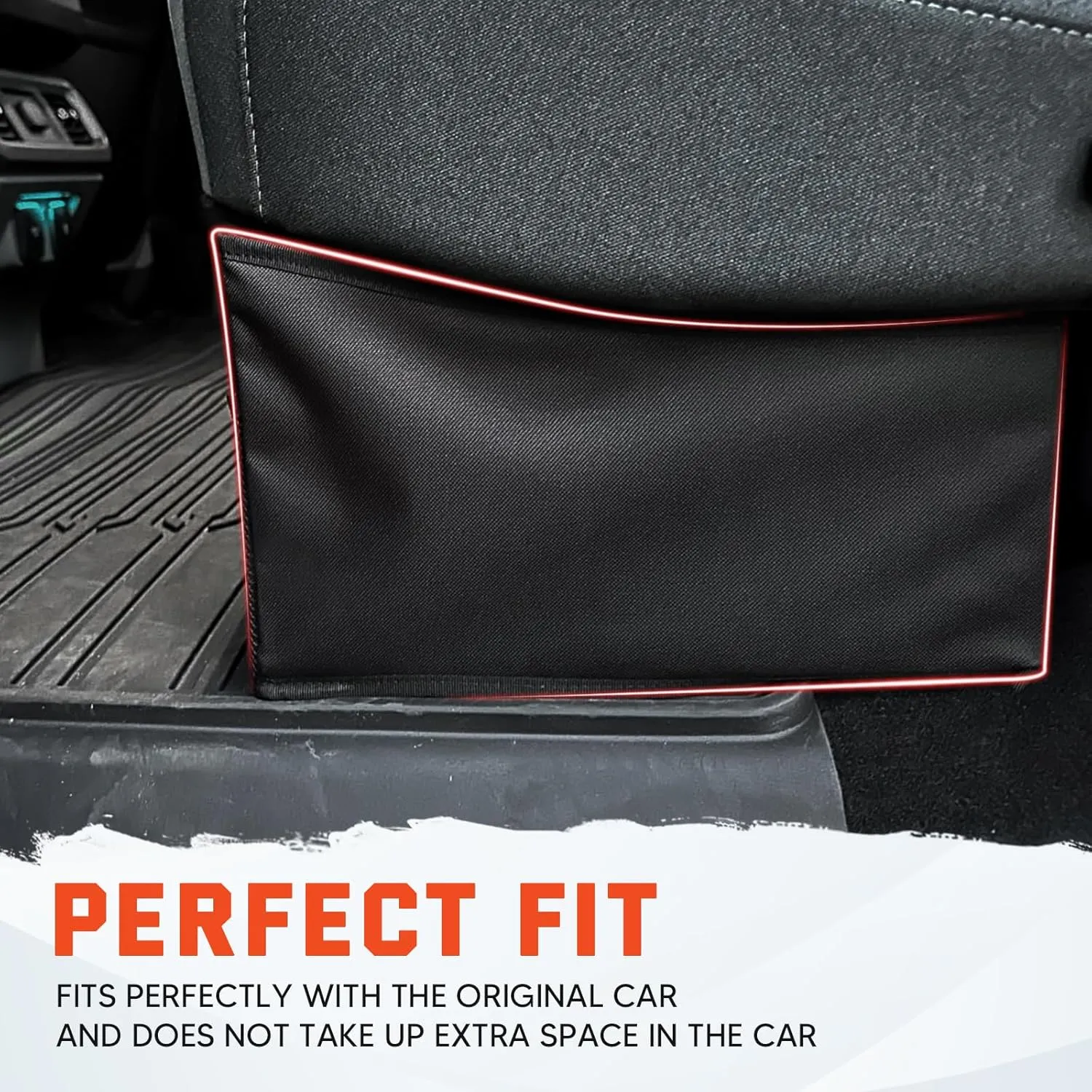 Under Seat Storage - Truck Underseat Tool Box Organizer with 3 Removable Dividers for 2015-2025 Ford F150 SuperCrew Cab & Crew Cab 2017-2024 F250 F350 F450 F550 Super Duty Under bench Storage